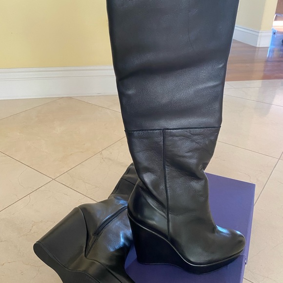 Brand new never been worn original Stuart Weitzman, Molten 2 boots wedge boot. - Picture 8 of 11